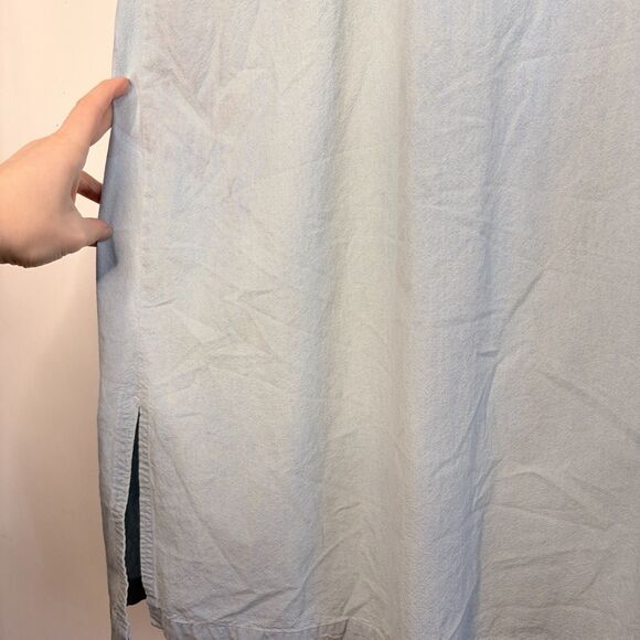 The Disney Store Winnie The Pooh Embroidered Light Denim Dress 90s Vintage  L - Picture 4 of 12